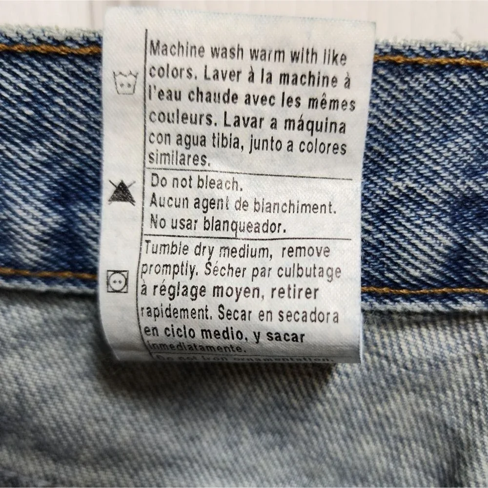 Carhartt Jeans Mens 35x29 Blue Cotton Denim Relaxed Fit Straight Casual Workwear - Picture 9 of 9